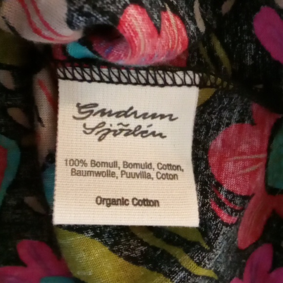 Gudrun Sjoden Black Floral Organic Cotton Snap Jacket - Picture 3 of 7